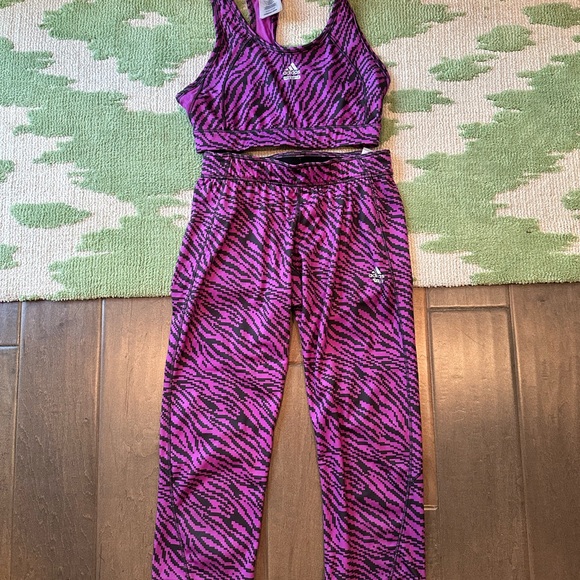 ADIDAS PURPLE ZEBRA SET - Techfit - Size M - Picture 3 of 5